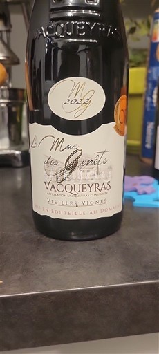 Vallée du Rhône Vacqueyras Le Mas des Genêts Vieilles Vignes 2022