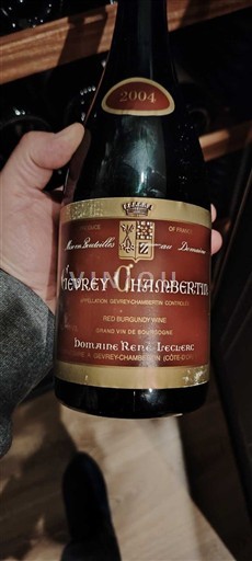 Bourgogne Gevrey-chambertin Domaine René Leclerc 2004