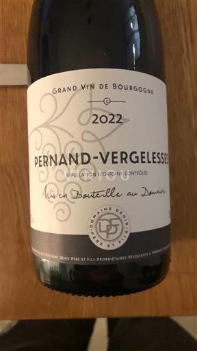 Bourgogne Pernand-vergelesses Domaine Nis Père et Fils 2022