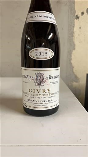 Borgonha Givry Premier Cru Domaine Thénard Le Clos du Cellier aux Moines - Premier Cru 2015