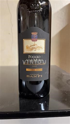Tuscan Wines Brunello di Montalcino Castello Banfi Poggio alle Mura 2007
