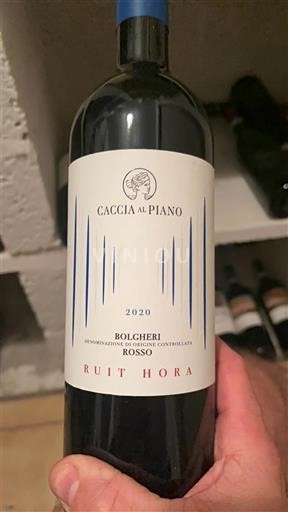 Wines Rouge sec Ruit Hora Caccia al Piano 2020 Italy Tuscan Wines Bolgheri DOC