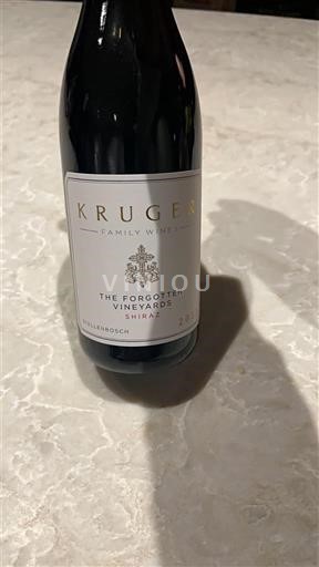 Rượu vang Rouge sec The Forgotten Vineyards Shiraz Kruger Family Wines 2023 Nam Phi Vùng ven biển Stellenbosch