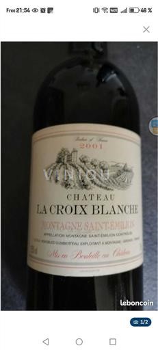 Bordeaux Montagne-saint-émilion Château La Croix Blanche 2001