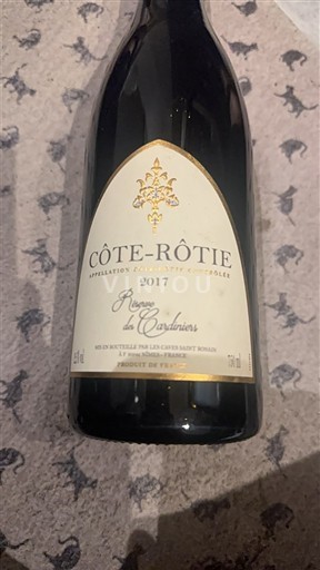 Thung lũng Rhône Côte-rôtie Les Cardinets Réserve des Cardinets 2017