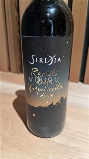Viner Rouge moelleux Sirdia 2020 Italien Veneto Recioto della Valpolicella DOC