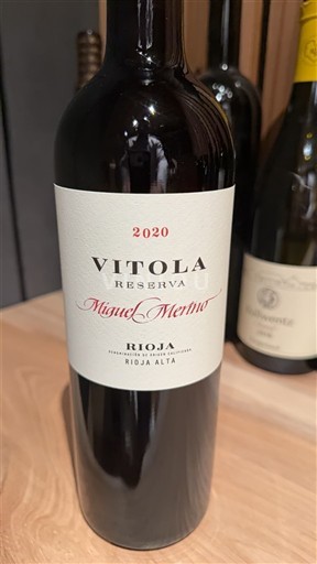 Viner Rouge sec Vitola Reserva Miguel Merino 2020 Spanien La Rioja rioja DO