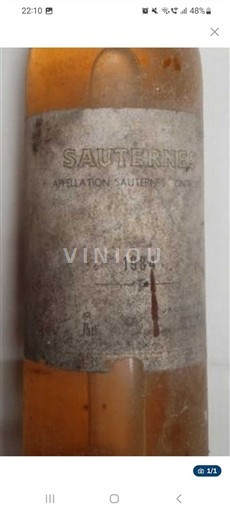 Bordeaux Sauternes Jacques pauly 1984