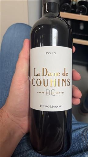 Bordeaux Pessac-Léognan Couhins La Dame de Couhins 2015