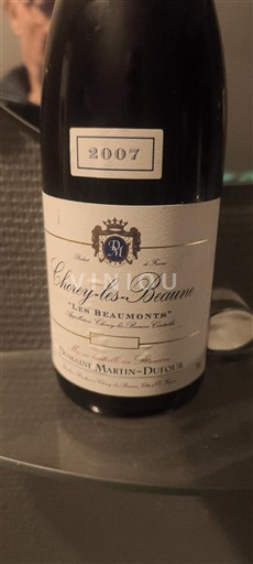 Bourgogne Chorey-lès-Beaune Domaine Martin-Dufour Les Beaumonts 2007