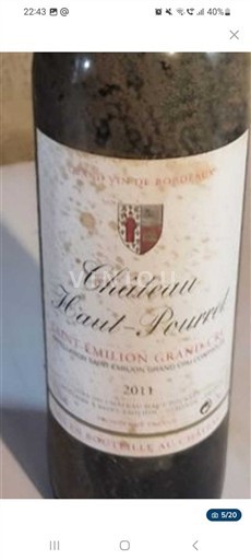 Bordeaux Saint-Émilion Grand Cru Grand Cru Château Haut-Pourret 2011