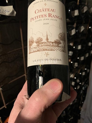 Bordeaux Lalande-de-pomerol Château Petites Ranga Jean-Jules 2020