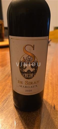 Bordo Margaux Château Siran S de Siran 2020