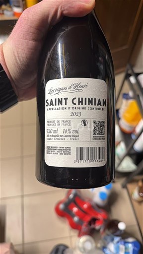 Languedoque Saint-Chinian Les vignes d'Henri 2023