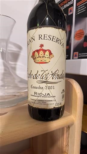 La Rioja Rioja Conde de los Andes Gran Reserva 2001