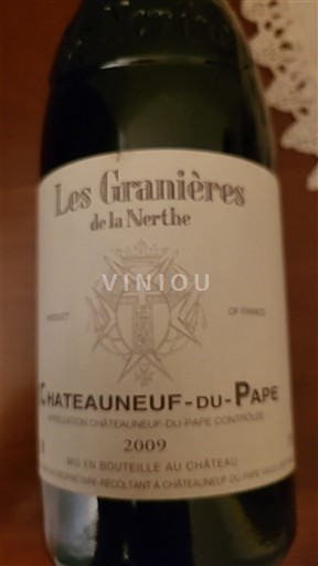Thung lũng Rhône Châteauneuf-du-pape Château La Nerthe Les Granieres de la Nerthe 2009