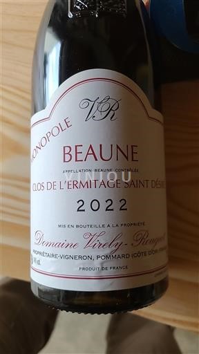 Bourgogne Beaune Domaine Violot-Guillemard Clos de l'Ermitage Saint Désiré Monopole 2022