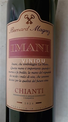 Vini Rouge sec Imani Bernard Magrez 2024 Italia Toscana Chianti DOC