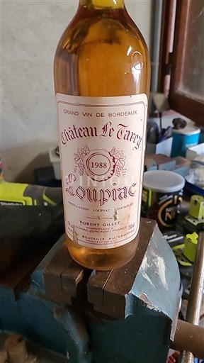 Bordeaux Loupiac Château Le Tarry 1988