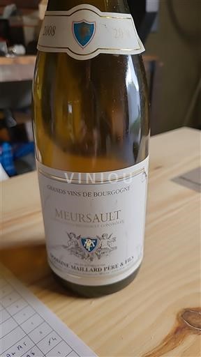 Bourgondië Meursault Domaine Maillard Père & Fils 2008