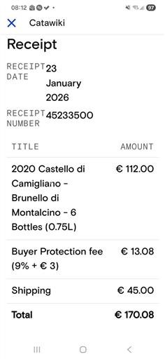 Toscane Brunello di Montalcino Castello di Camigliano 2020