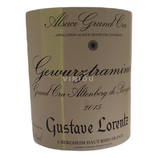 Alsácia Alsácia Grand Cru Gustave Lorentz Altenberg de Bergheim 2015