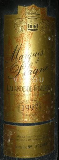 Bordeaux Lalande-de-Pomerol Marquis de Plagne 1997