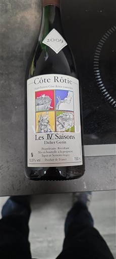 Thung lũng Rhône Côte-rôtie Didier Gerin Les IV Saisons 2009