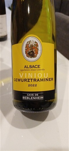 Alsacia Cave de Beblenheim Gewurztraminer 2022