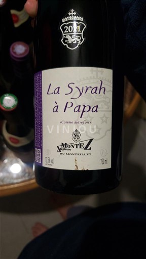Alps and Rhone Valley Rhône Hills Montez du Montillet La Syrah à Papa 2021