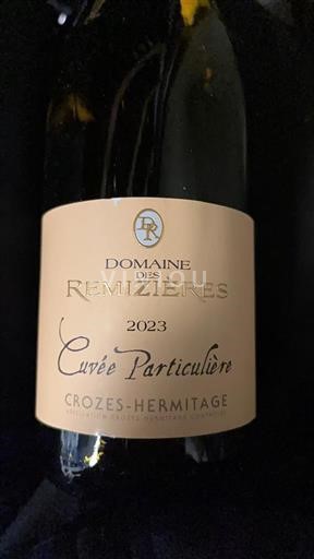 Thung lũng Rhône Crozes-hermitage Domaine S Remizières Particulière 2023