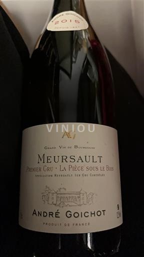 Burgundy Meursault Premier Cru André Goichot Premier Cru La Pièce sous le Bois 2015