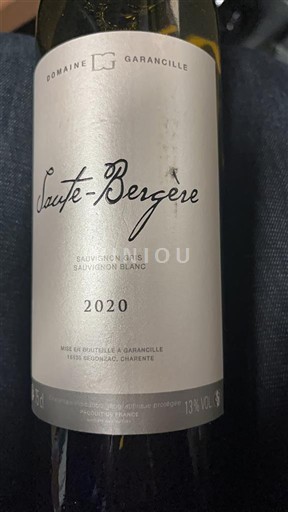 Aquitaine en Charentes Charentais Domaine Garancille Saute-Bergère 2020