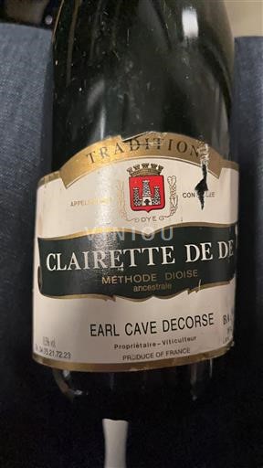 Rhône Valley Clairette de Die EARL Cave Decorse Tradition Non-Vintage
