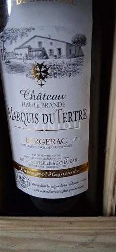 Jihozápad Bergerac Château Haute Brande Marquis du Tertre Neročník
