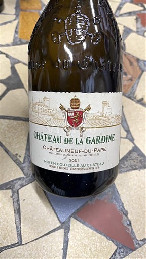 Thung lũng Rhône Châteauneuf-du-pape Château La Gardine 2021