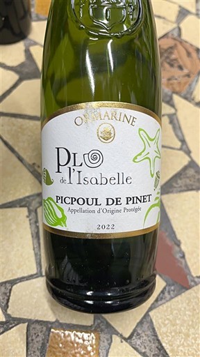 Linguadoca Picpoul-de-pinet Ormarine Plo de l’Isabelle 2022