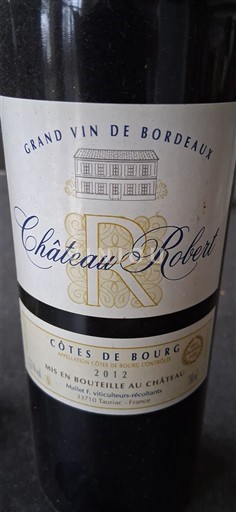 Bordeaux Côtes-de-bourg Château Robert 2012