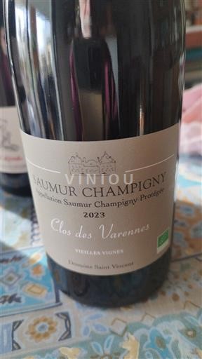 Vallée de la Loire Saumur-champigny Domaine Saint Vincent Clos des Varennes 2023