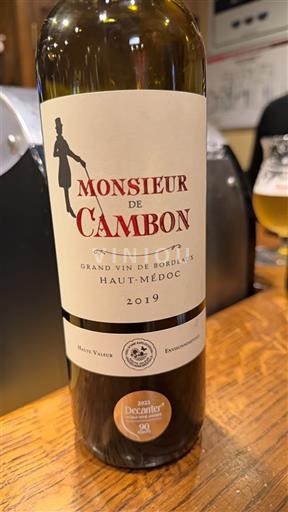 Bordeaux Haut-Médoc Monsieur de Cambon 2019