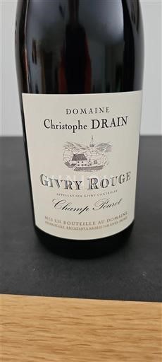 Bourgondië Givry Domaine Christophe Drain Champs Pourot 2023