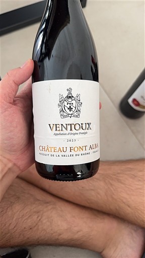 Rhônen laakso Ventoux Château Font Alba 2023