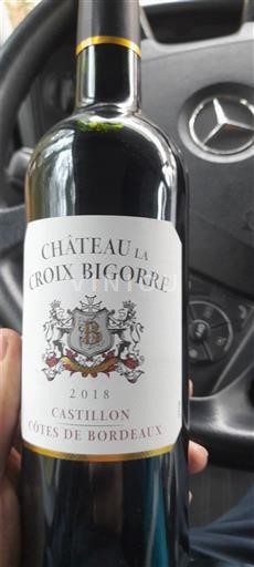 Bordeaux Castillon-côtes-de-bordeaux Château La Croix Bigorre 2018