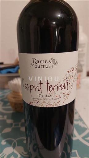 Jihozápad Gaillac Dames de Sarrasi l'esprit terroir 2023