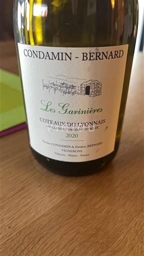 Lyonnais Coteaux-du-Lyonnais Condamin-Bernard Les Garinières 2020