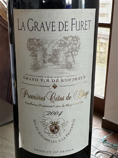 Bordeaux Unspecified La Grave de Furet 2004