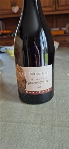 Vallée de la Loire Sancerre Domaine Gérard Millet Sur le Clou 2018