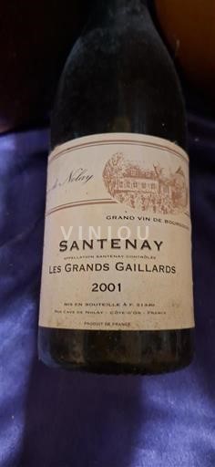 Bourgogne Santenay Domaine Nolay Les Grands Gaillards 2001
