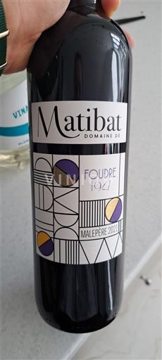 Languedoc Malepère Domaine Matibat Foudre 1947 2021
