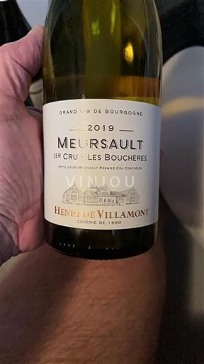 Borgonha Meursault Premier Cru Henri de Villamont Les Bouchères 2019
